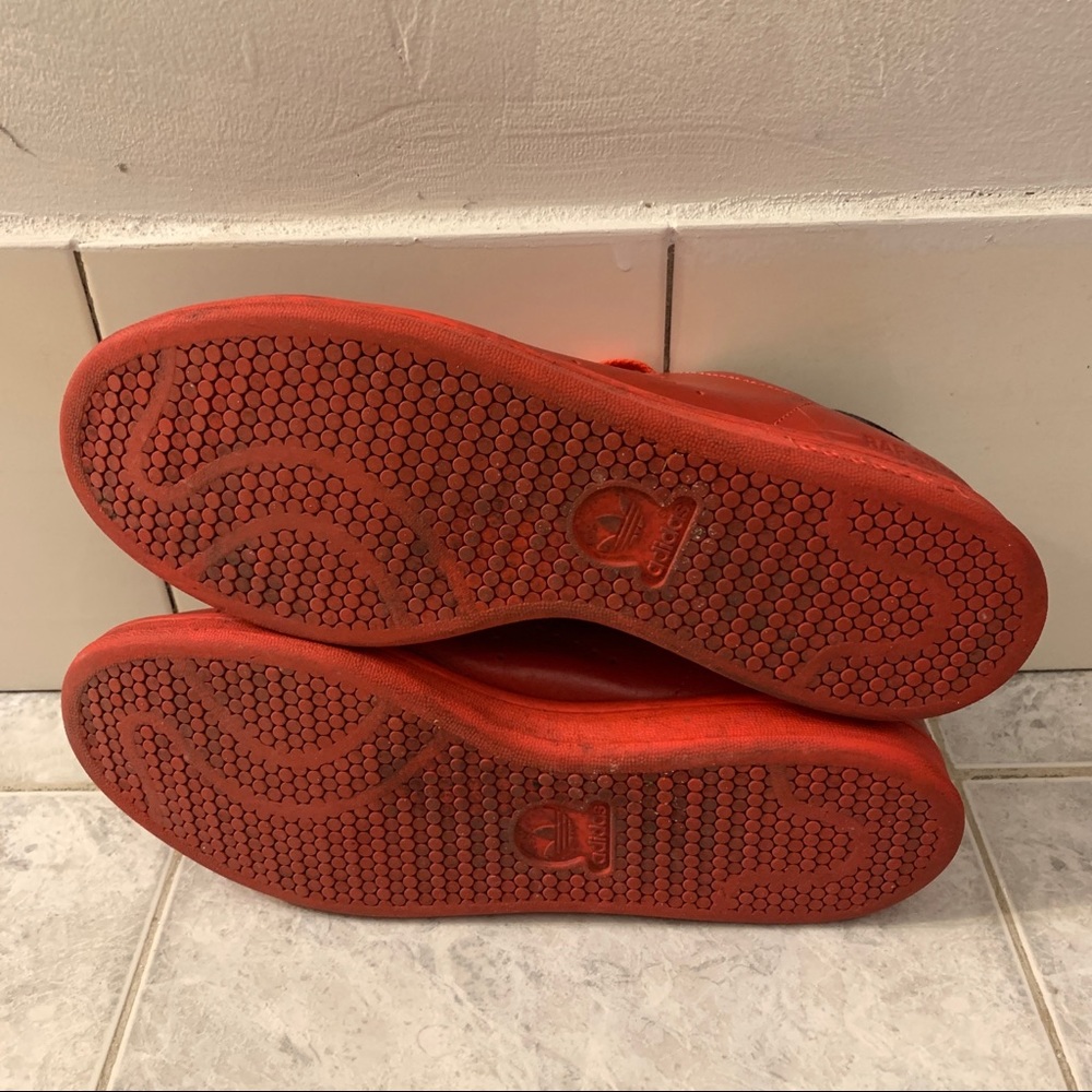 Raf Simons x Stan Smith Red Sneakers Adidas Size 10.5 - Picture 7 of 11